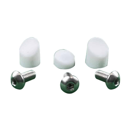 Tapones guardabarros blancos y 3 tornillos inoxidables Xiaomi M365 & Pro