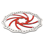 Disco de freno 140mm rojo (Smartgyro / Kugoo y similares) - Dentado (6H -44MM)