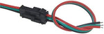 Conector SM 3 pines con cable 22 AWG - 5M/5H (pack 10 unidades)
