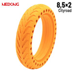 Rueda maciza 8,5x2 Agujereada AMARILLA Para Xiaomi [Nedong]