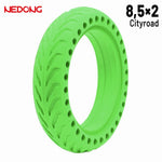 Rueda maciza 8,5x2 Agujereada VERDE Para Xiaomi [Nedong]