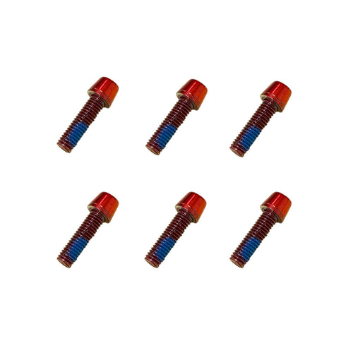 Tornillos Para La Potencia Manillar Rojo (Pack 6 unidades)