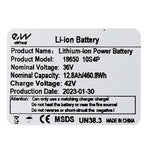 Batería 36v 12,8 A/h para Xiaomi Pro/2