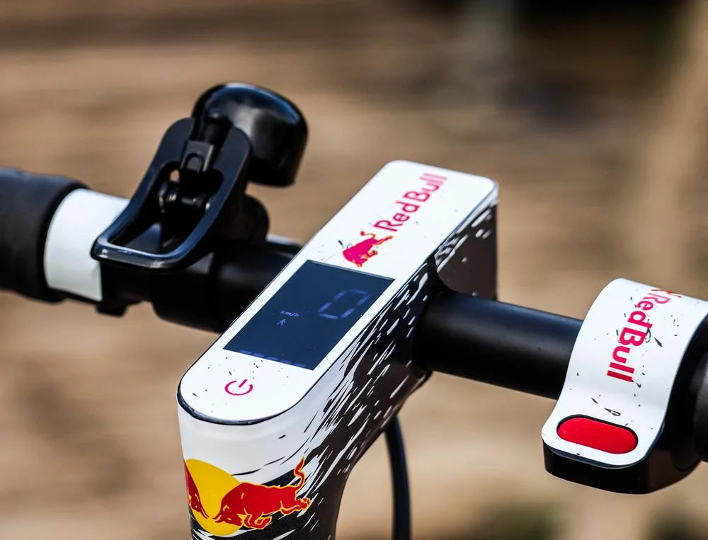 red bull fahrrad aufkleber Redbull X KTM Vinyl für Xiaomi (Schwarz) – KOMPLETTES KIT (26 AUFKLEBE