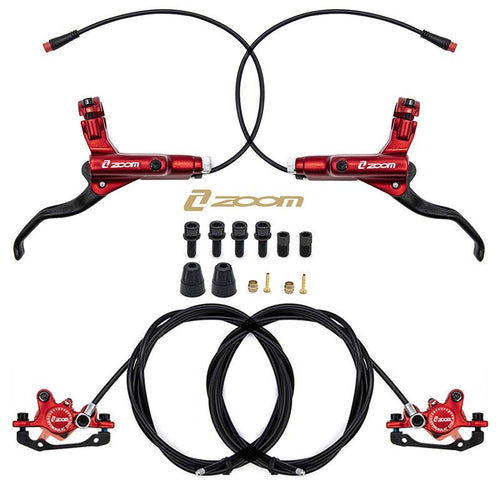 Kit de freno hidráulico rojo CR-3 Delantero R trasero L [Zoom]