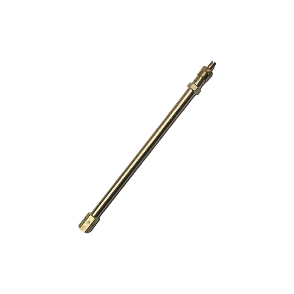 Extensión de inflado de 15 cm con desmontador de válvula