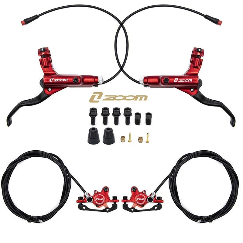 Kit de freno hidráulico rojo CR-3 Delantero L trasero R [Zoom]