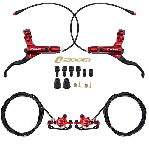 Kit de freno hidráulico rojo CR-3 Delantero L trasero R [Zoom]