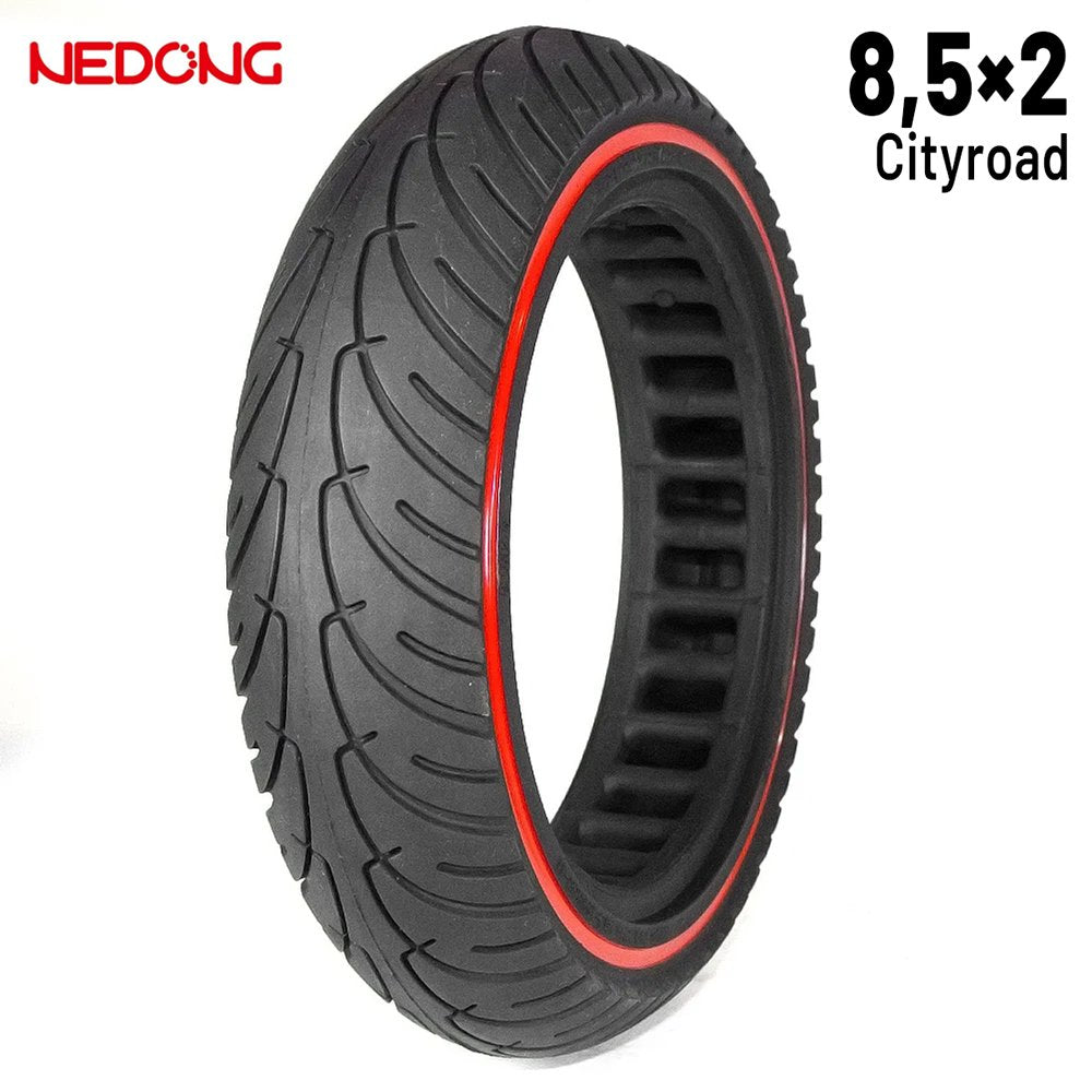 Rueda maciza ultraligera 8,5x2 - Línea Roja [Nedong]