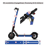 Redbull X KTM Vinyl für Xiaomi (Schwarz) – KOMPLETTES KIT (26 AUFKLEBER) + PRO/PRO2-BASIS 