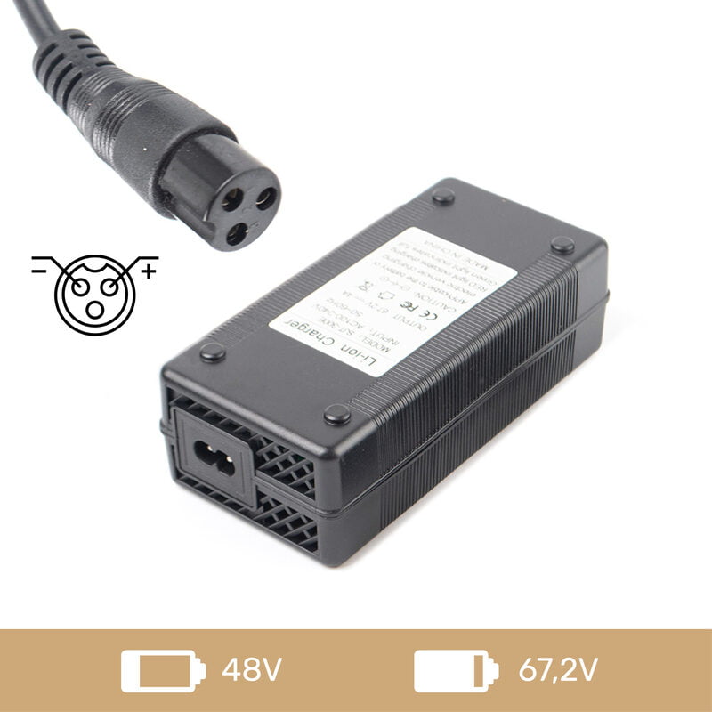 CARGADOR 60V 4A GX16 3PINES