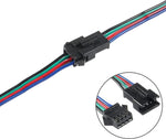 Conector SM 4 pines con cable 22 AWG - 5M/5H (pack 10 unidades)