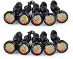 Luz LED Ojo de Águila (Pack de 2) Amarillo-Blanco (12 LEDs por luz)
