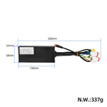 Display 48V 1200W y controlador de freno doble con cable para scooter Cecotec Bongo Z