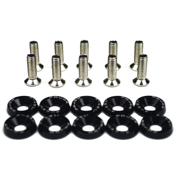 Arandela Tornillo de Aluminio Negro (Pack 10 unidades)