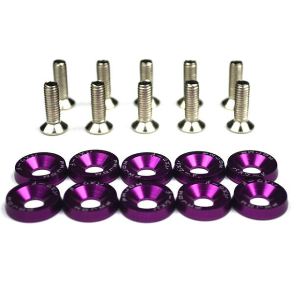 Arandela Tornillo de Aluminio Morado (Pack 10 unidades)