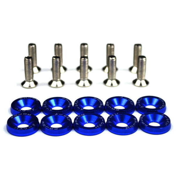 Arandela Tornillo de Aluminio Azul (Pack 10 unidades)