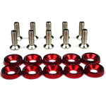 Arandela Tornillo de Aluminio Rojo (Pack 10 unidades)