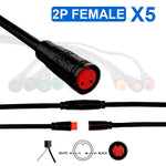 Conector waterproof 8mm 2 pin - 5M