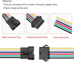 Conector SM 6 pines con cable 22 AWG - 5M/5H (pack 10 unidades)