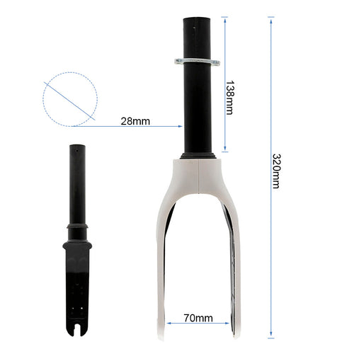 Horquilla con embellecedor blanco para Xiaomi