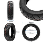 TUOVT Tubeless Offroad-Reifen 80/65-6 (10×3) (255×80) kompatibel mit Dualtron-Scootern Zero 10x KuGoo M4 