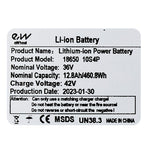 Batería 36v 12,8 A/h para Xiaomi Pro/2 [Ewheel]