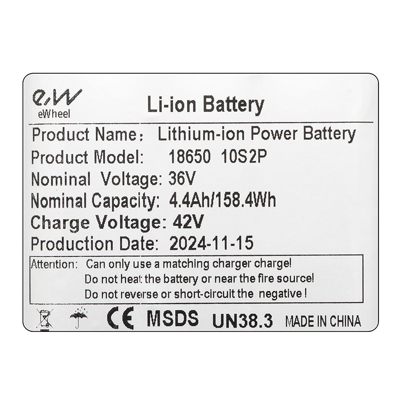 Batería externa 36V 4,4 A/h  [Ewheel]