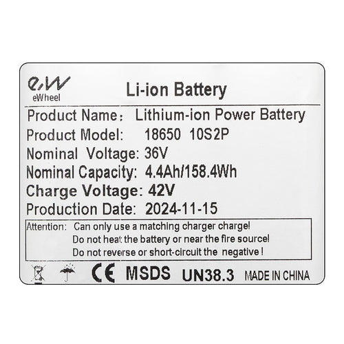 Batería externa 36V 4,4 A/h  [Ewheel]