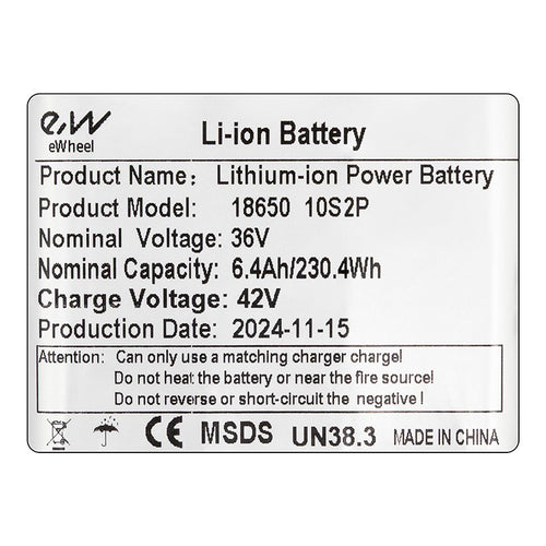 Batería externa 36V 6,4 A/h  [Ewheel]