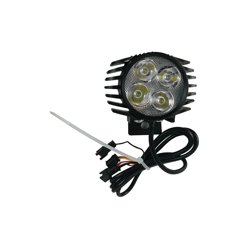 Luz LED y bocina delantera negra