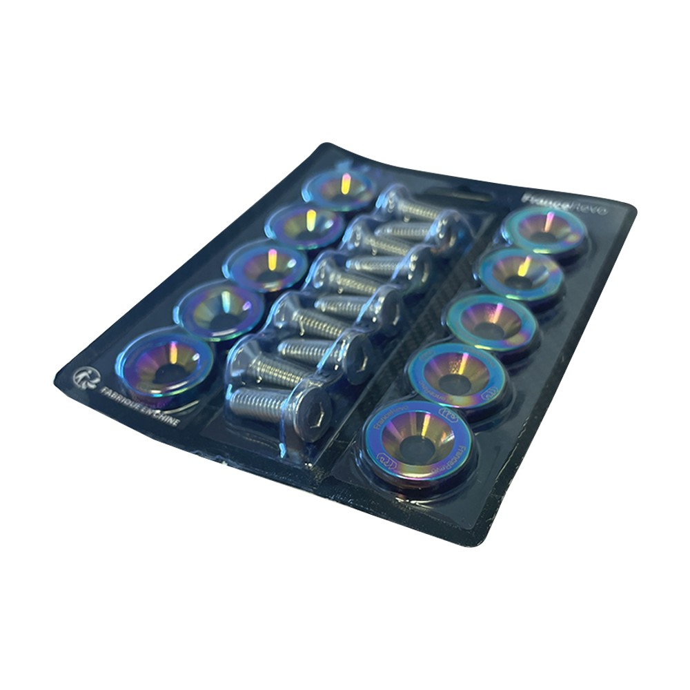 Arandelas de cubierta x10 (8 colores) (Rainbow)