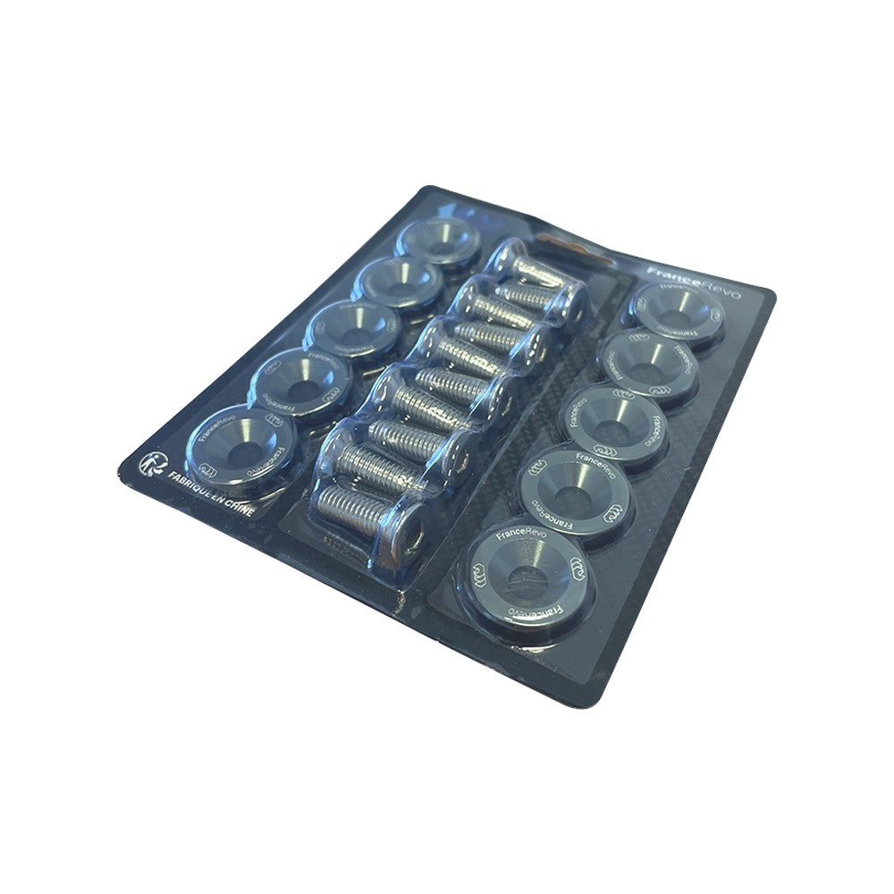 Arandelas de cubierta x10 (8 colores) (Gris)