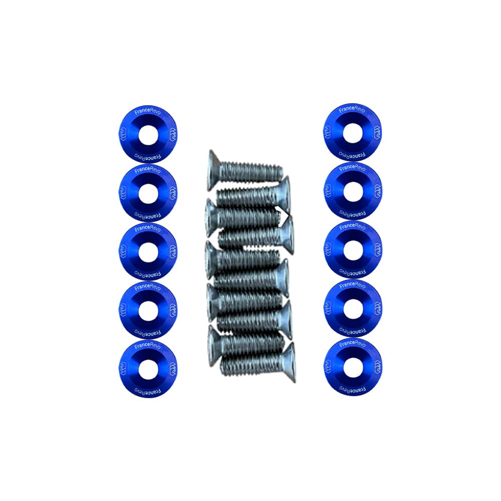 Arandelas de cubierta x10 (8 colores) (Azul)
