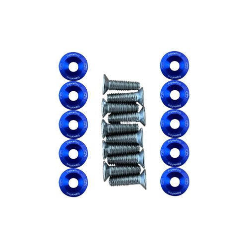 Arandelas de cubierta x10 (8 colores) (Azul)