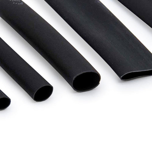 Termorretráctil negro para cable - 127 uds