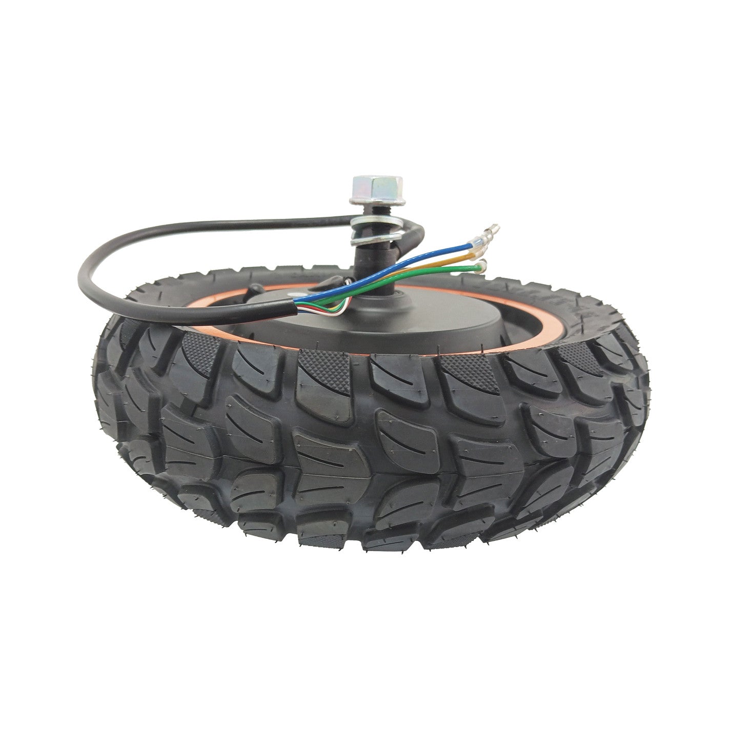 Moteur ZWHEEL 600W + Pneu Tubeless 10' Axe de Câble Intérieur Ø17mm T4-2022 