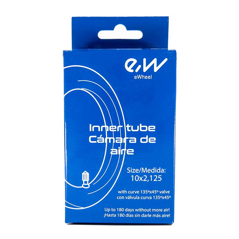 Cámara aire 10x2,125 VC 135x45º  [Ewheel]