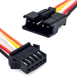 Conector SM 5 pin con cable 22AWG - 5M/5F