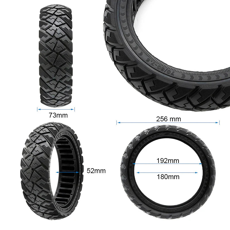 Neumático sólido 70/60-7.5 diamante todoterreno para Ninebot ZT3 Pro Tubeless