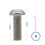 TORNILLOS TAPA DELANTERA Y TRASERA BASE DUALTRON MINI 30 UNDS