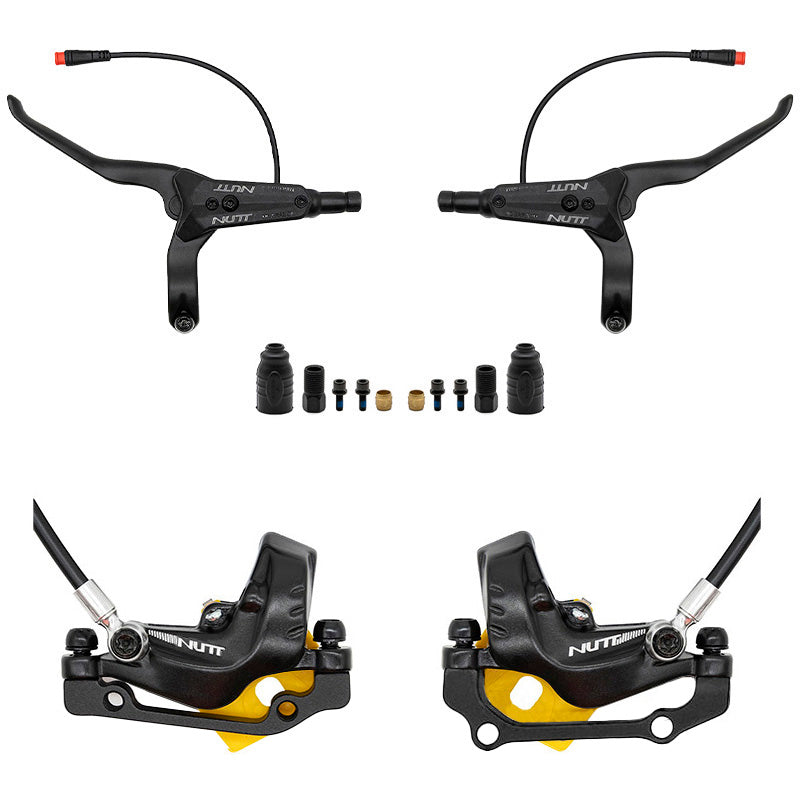 Kit de freno hidráulico negro Y5 Delantero L trasero R [NUTT]