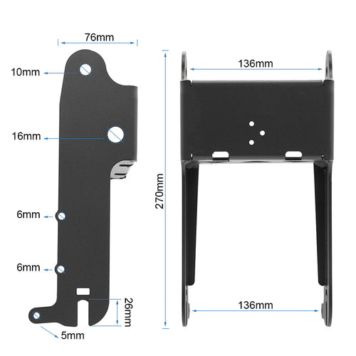 Horquilla trasera Kukirin G2 (Sin logo)