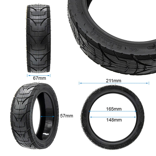 Neumático 8,5x3 tubeless cityroad - con GEL EWHEEL PANTHERURBAN