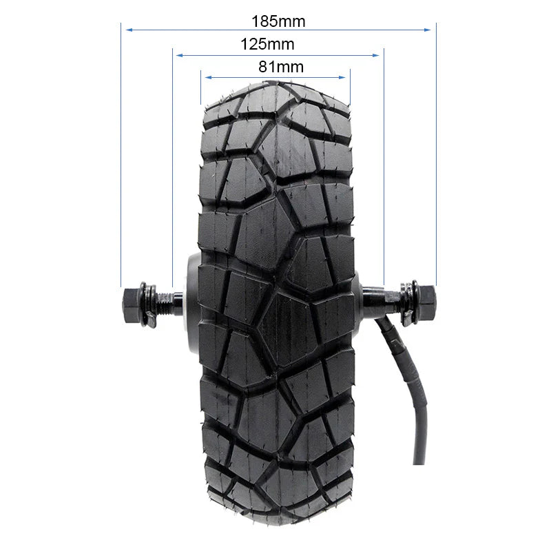 Motor trasero K2 de 10 pulgadas, 52/60V 50H, apertura de eje 122 mm, con conector waterproof de 3 mm ECOXTREM M41