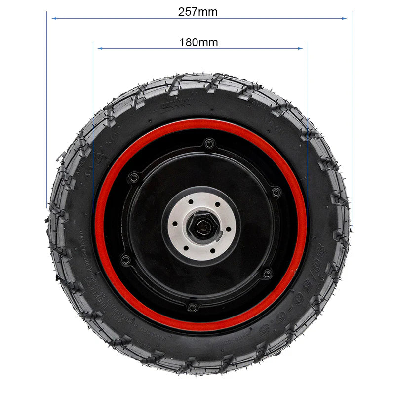 Motor trasero K2 de 10 pulgadas, 52/60V 50H, apertura de eje 122 mm, con conector waterproof de 3 mm ECOXTREM M41