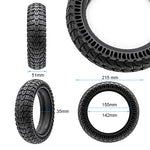 Rueda maciza Perforada 9x2,25-6,1 [Cityneye] - negro