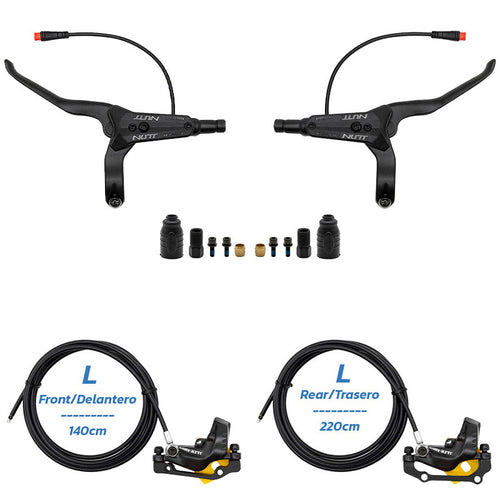 Kit de freno hidráulico negro Y5 Delantero L trasero L [NUTT]