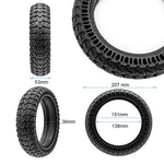 Rueda maciza perforada 8,5x2,125/B34mm [Cityneye] - negro