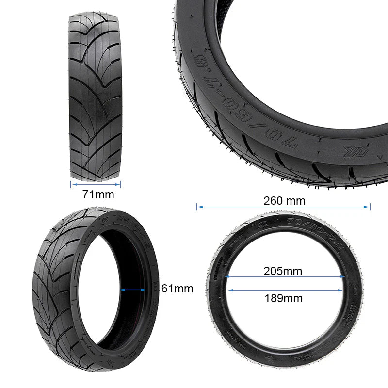 Neumático tubeless 70/60-7,5 para Ninebot ZT3 Pro Tubeless LISO
